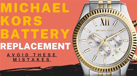 how to open michael kors watch to change battery without tools|michael kors watch battery list.